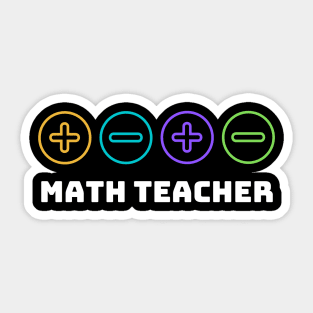 Math Teacher Funny Gift Sticker